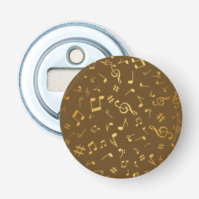 Music pattern bottle opener (Front)