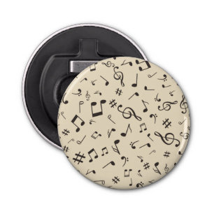 Music pattern bottle opener