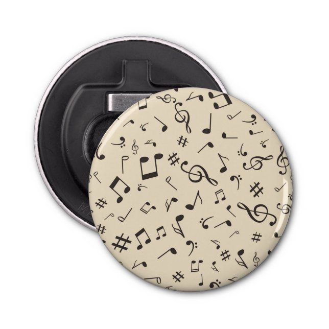 Music pattern bottle opener (Front)