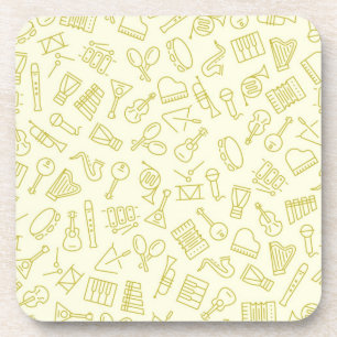 Music pattern coaster