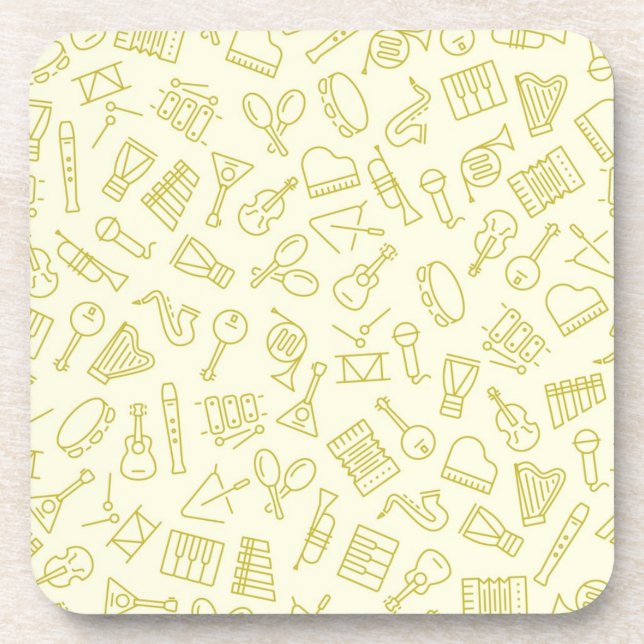 Music pattern coaster (Front)