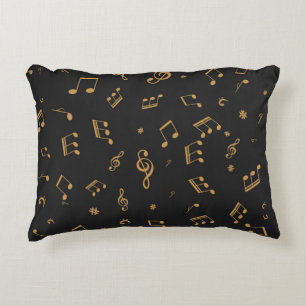 Music pattern decorative cushion
