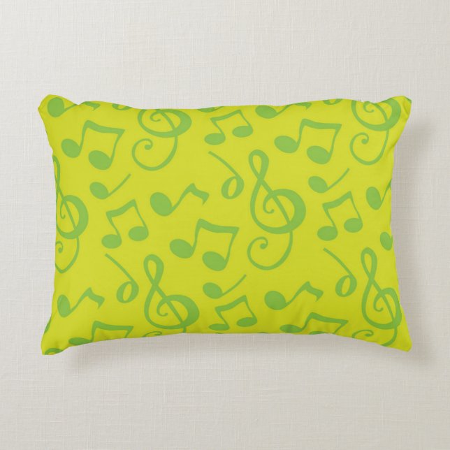 Music pattern decorative cushion (Front)