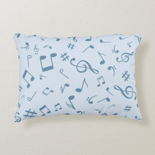 Music pattern decorative cushion
