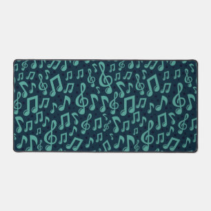 Music pattern desk mat