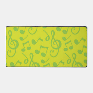 Music pattern desk mat