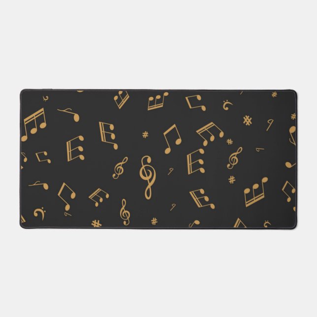 Music pattern desk mat (Front)