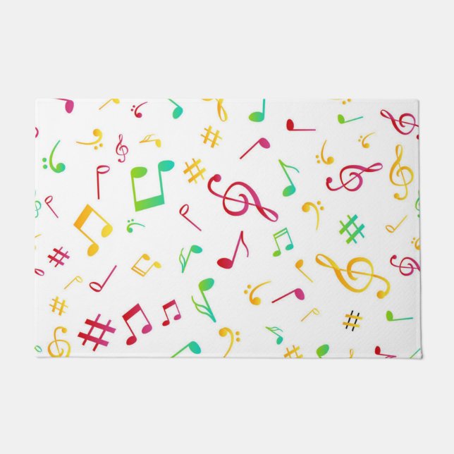 Music pattern doormat (Front)