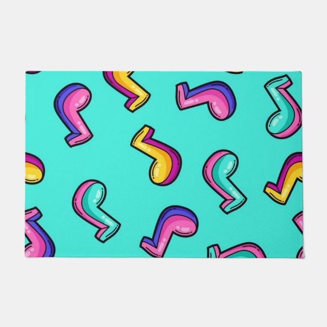 Music pattern doormat (Front)