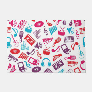 Music pattern doormat