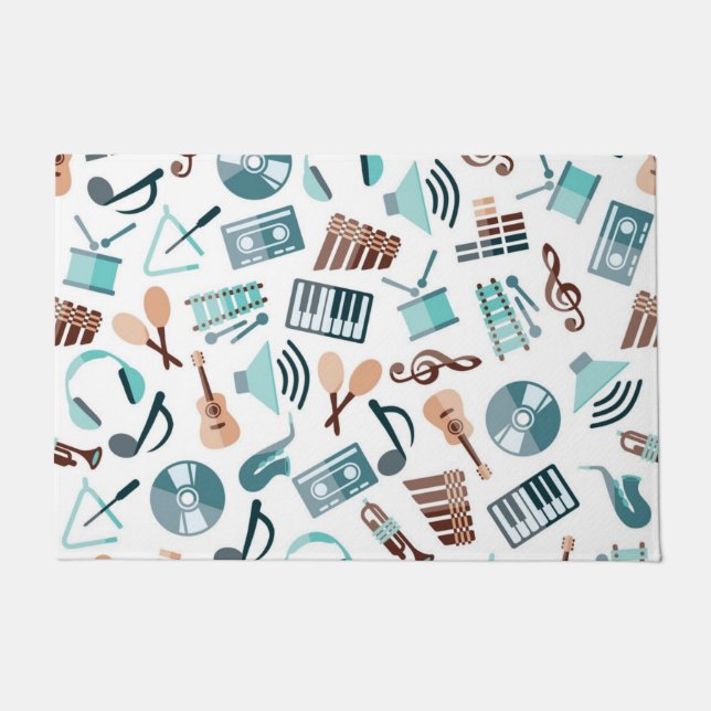 Music pattern doormat (Front)