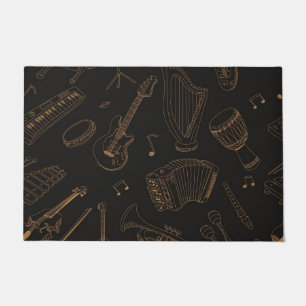 Music pattern doormat