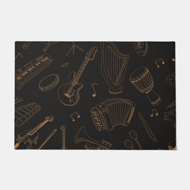 Music pattern doormat (Front)