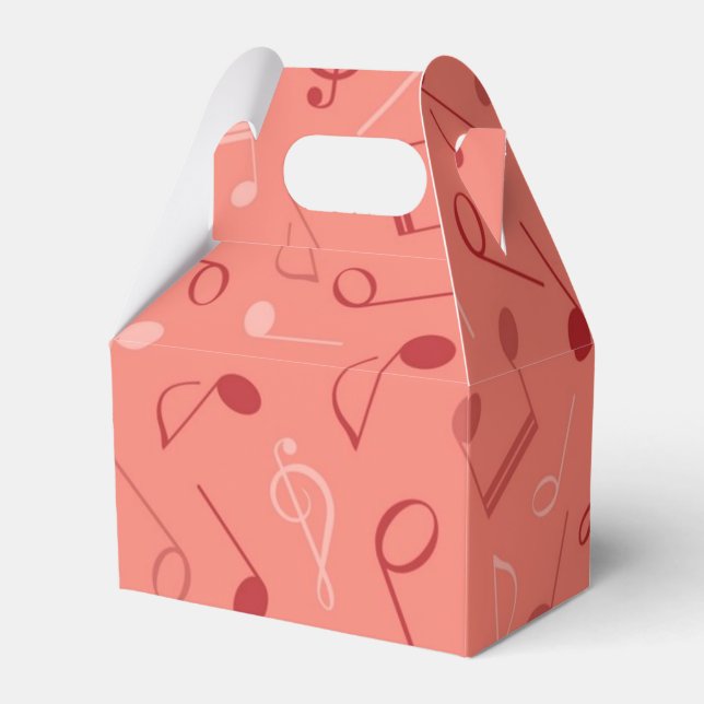 Music pattern favour box (Front Side)