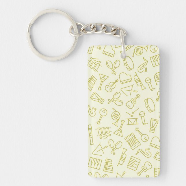 Music pattern key ring (Front)