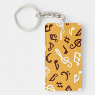 Music pattern key ring