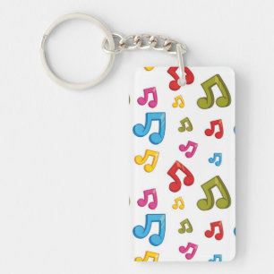 Music pattern key ring