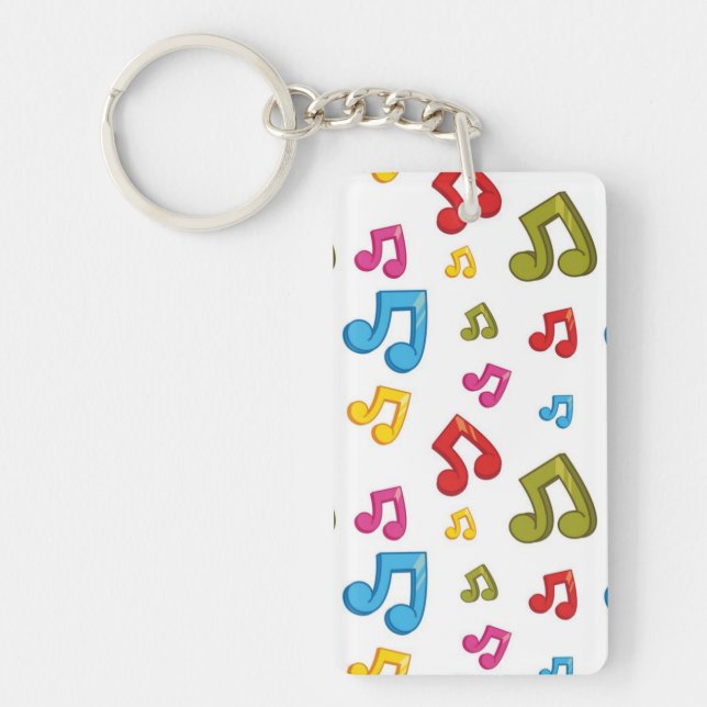 Music pattern key ring (Front)