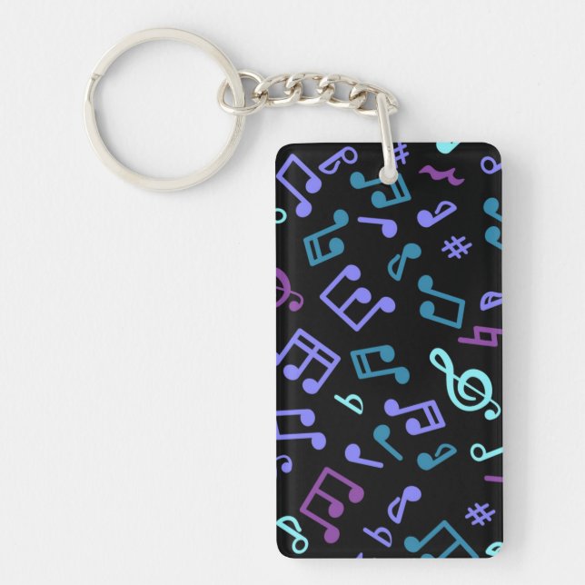 Music pattern key ring (Front)