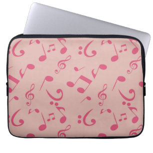 Music pattern laptop sleeve