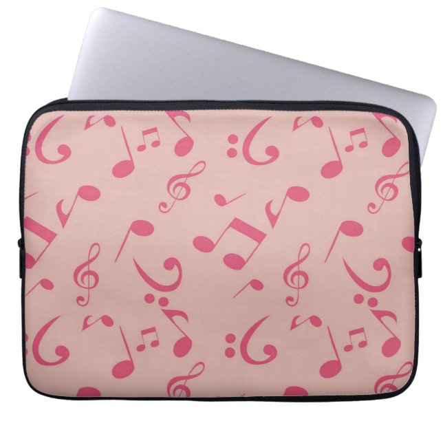 Music pattern laptop sleeve (Front)