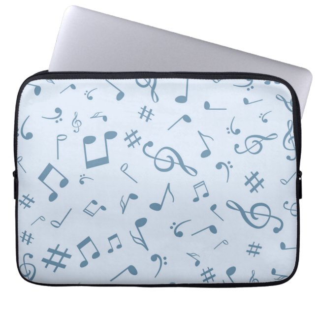 Music pattern laptop sleeve (Front)