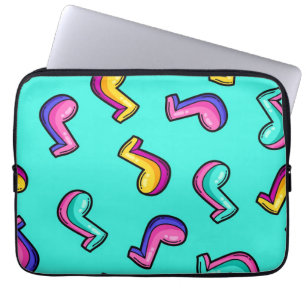 Music pattern laptop sleeve