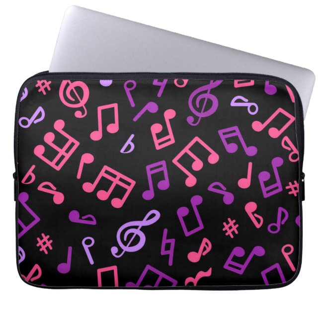 Music pattern laptop sleeve (Front)