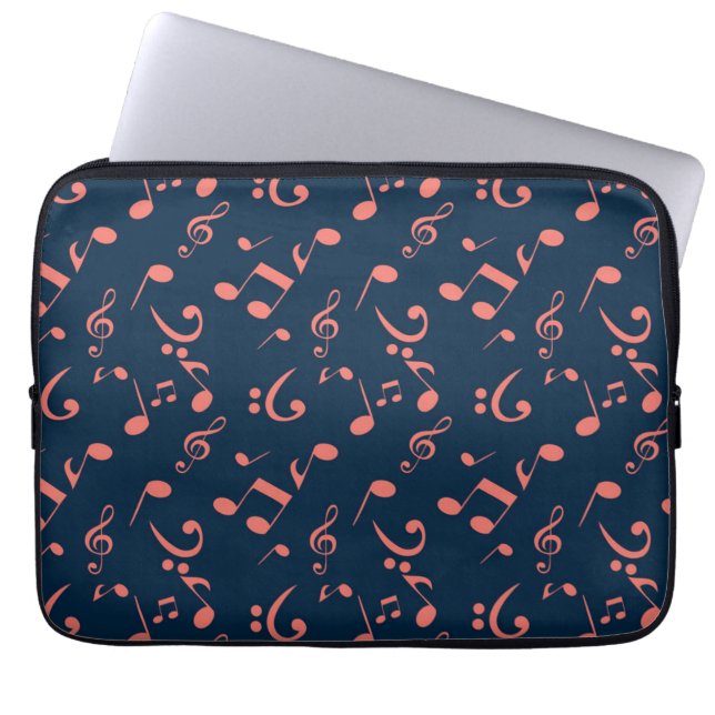 Music pattern laptop sleeve (Front)