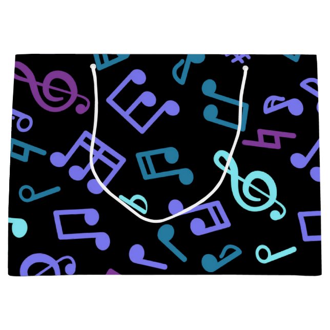 Music pattern large gift bag (Front)
