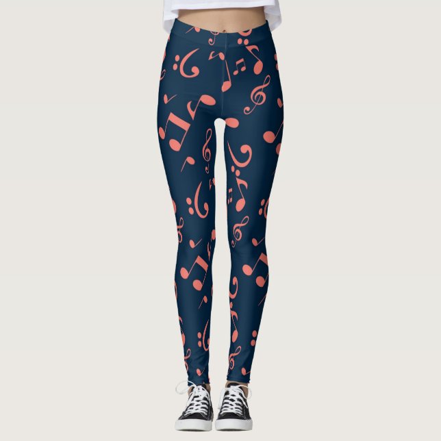 Music pattern leggings (Front)