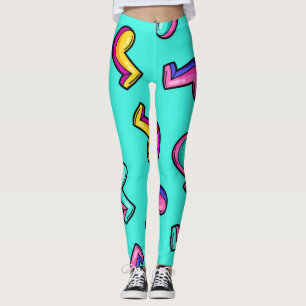 Music pattern leggings