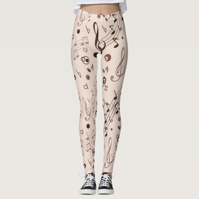 Music pattern leggings (Front)