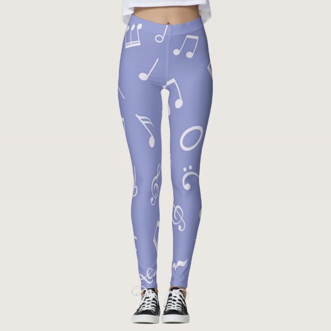 Music pattern leggings (Front)