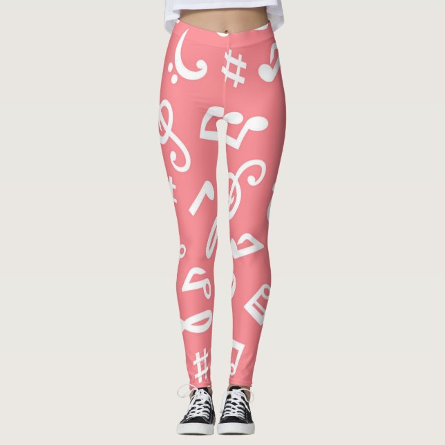 Music pattern leggings (Front)