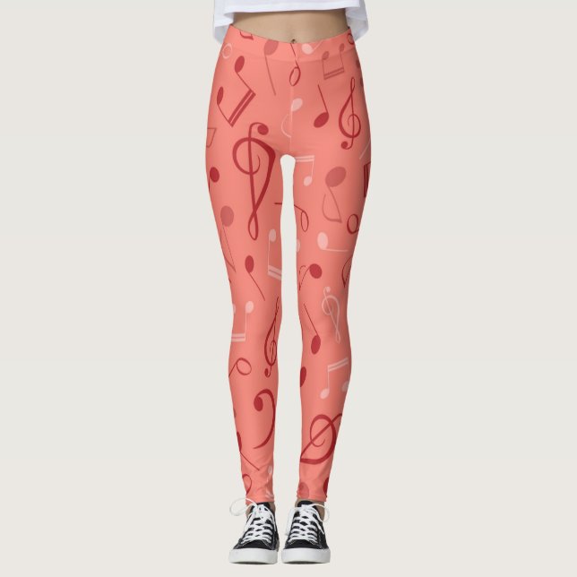 Music pattern leggings (Front)