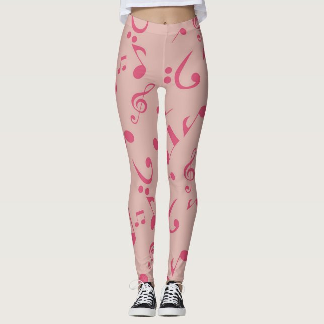 Music pattern leggings (Front)