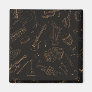 Music pattern magnet