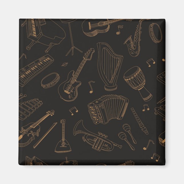 Music pattern magnet (Front)