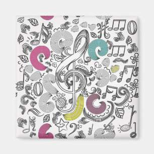 Music pattern magnet