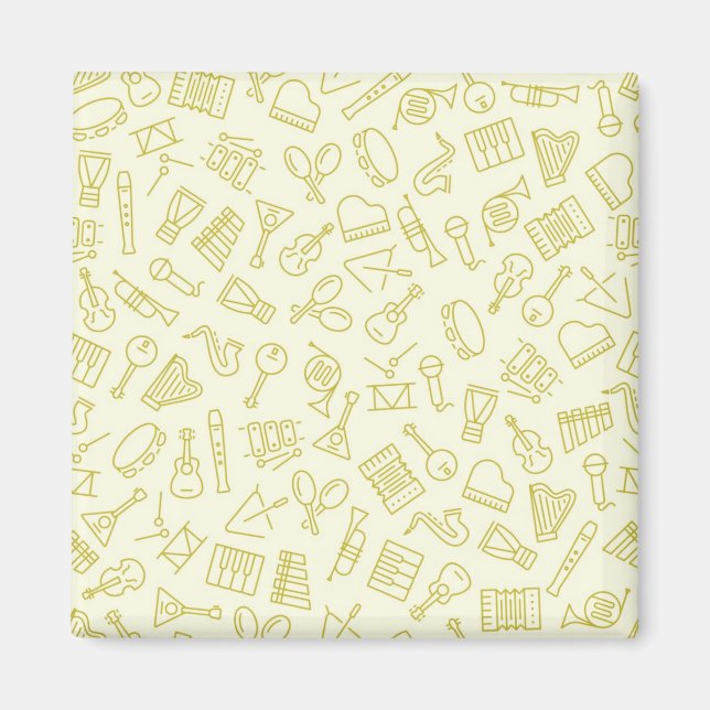 Music pattern magnet (Front)