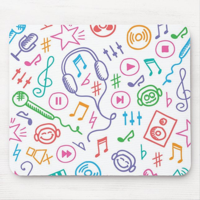Music pattern mouse pad (Front)