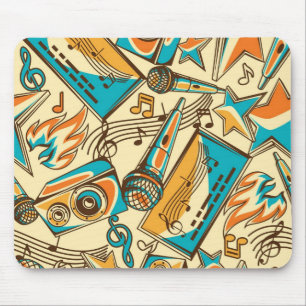 Music pattern mouse pad
