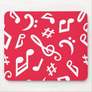 Music pattern mouse pad
