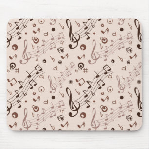 Music pattern mouse pad