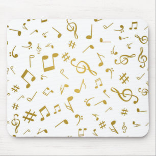 Music pattern mouse pad
