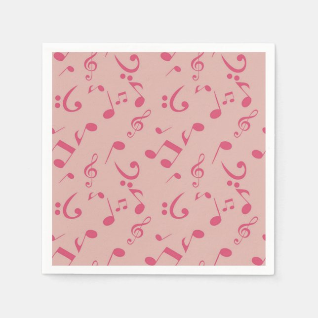 Music pattern napkin (Front)