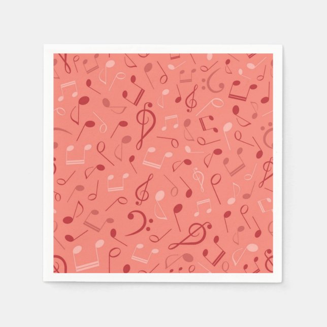 Music pattern napkin (Front)