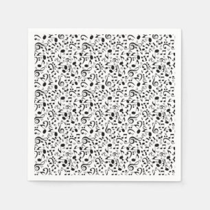 Music pattern napkin