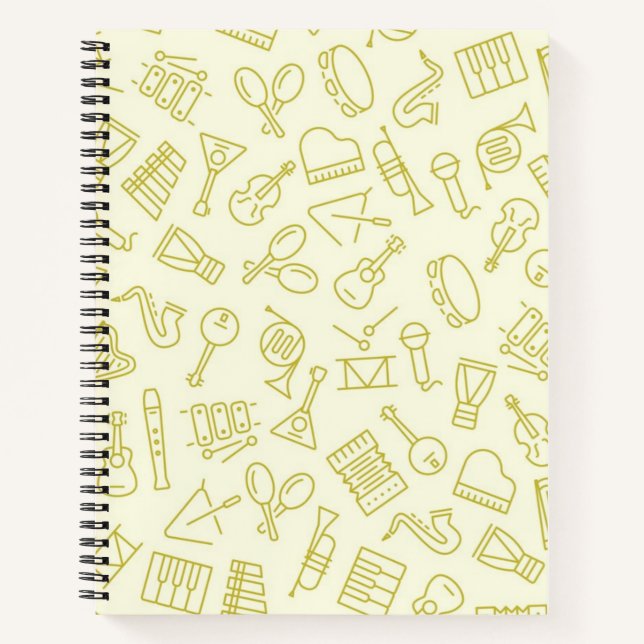 Music pattern notebook (Front)